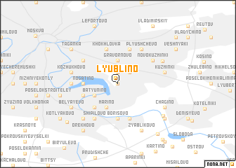 map of Lyublino