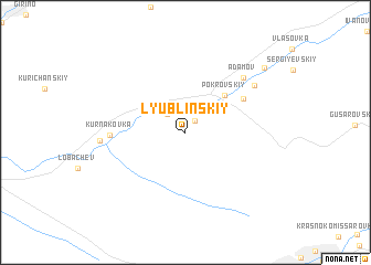 map of Lyublinskiy