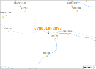 map of Lyubochazh\
