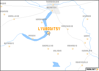 map of Lyuboditsy