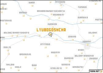 map of Lyubogoshcha