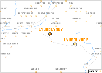 map of Lyubolyady