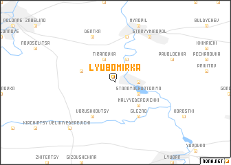 map of Lyubomirka