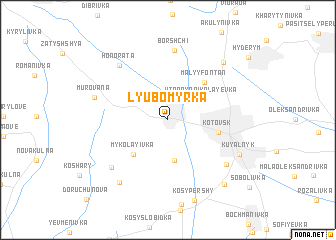 map of Lyubomyrka