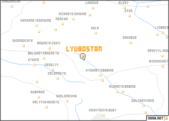 map of Lyubostan\