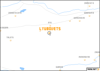 map of Lyubovets