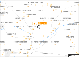 map of Lyubovka