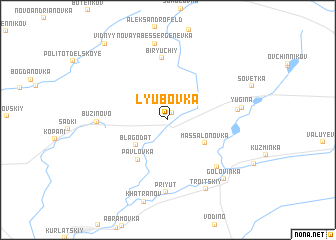 map of Lyubovka