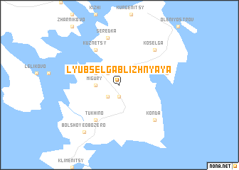 map of Lyubsel\