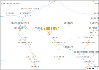 map of Lyubtsy