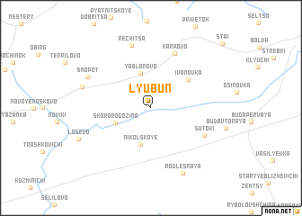 map of Lyubun\