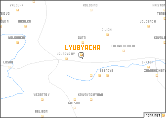 map of Lyubyacha