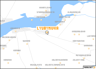 map of Lyubymivka