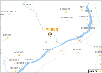 map of Lyubyn\