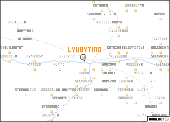 map of Lyubytino