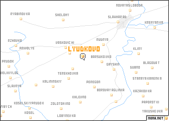 map of Lyudkovo