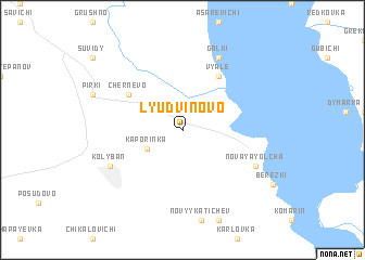 map of Lyudvinovo