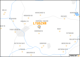 map of Lyudzha