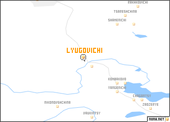 map of Lyugovichi