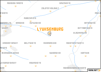 map of Lyuksemburg