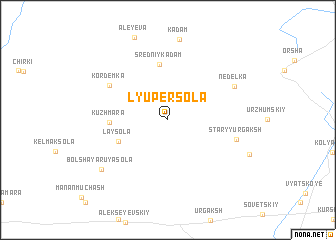 map of Lyuper-Sola