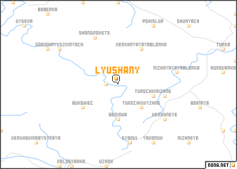 map of Lyushany