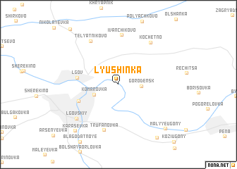 map of Lyushinka