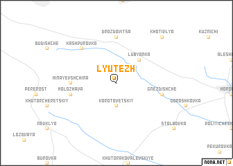 map of Lyutezh