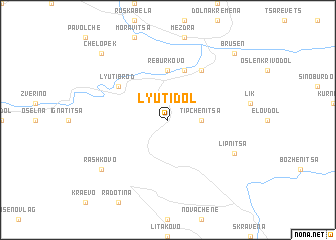 map of Lyutidol