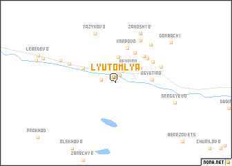 map of Lyutomlya