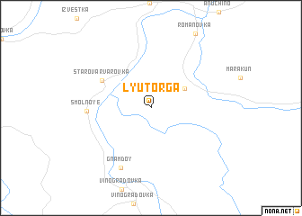 map of Lyutorga