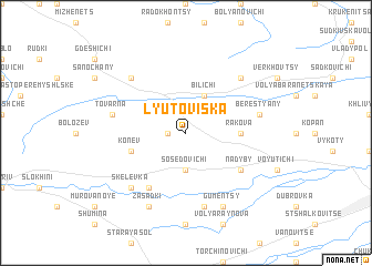 map of Lyutoviska