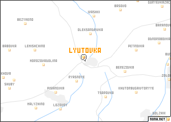 map of Lyutovka