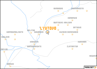 map of Lyutovo