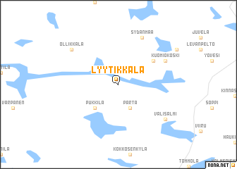 map of Lyytikkälä