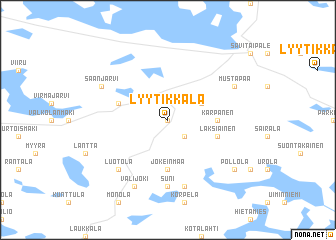 map of Lyytikkälä