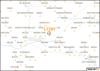 map of Łyżwy