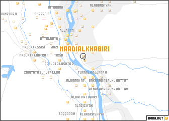 map of Ma‘ādī al Khabīrī
