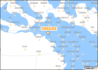 map of Maadina