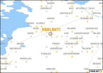 map of Maalahti