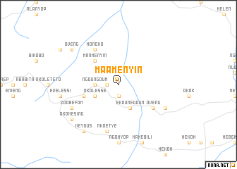 map of Maaményin