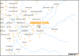 map of Maananteng