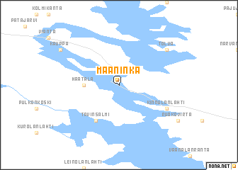 map of Maaninka