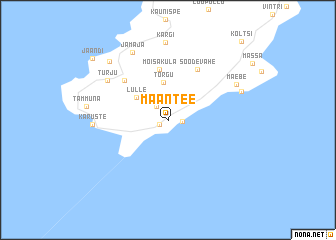 map of Maantee