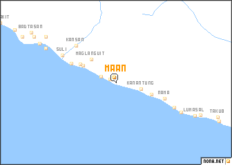 map of Maan