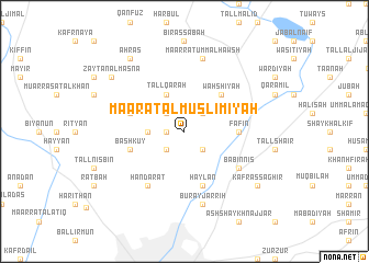 map of Ma‘ārat al Muslimīyah