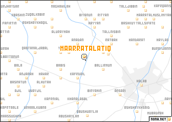 map of Ma‘arrat al ‘Atīq