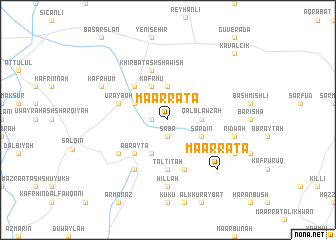 map of Ma‘arrātā