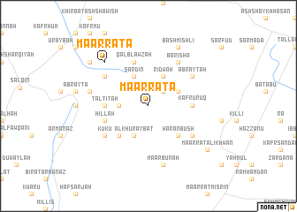 map of Ma‘arrātā