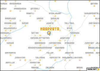 map of Ma‘arrātā